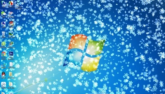 Snowy Desktop 3D