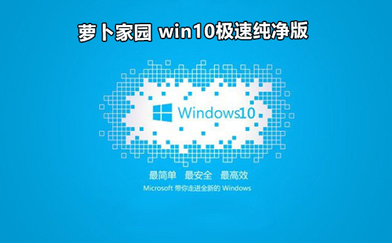 萝卜家园 win10极速纯净版