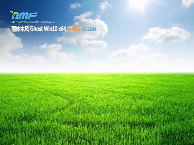 雨林木风Ghost Win10 X64 全新专业版 v2021.04