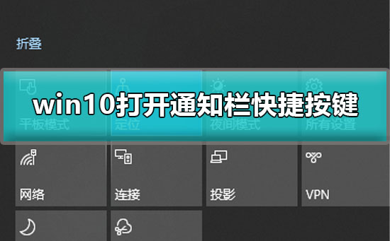 win10通知栏快捷键是什么