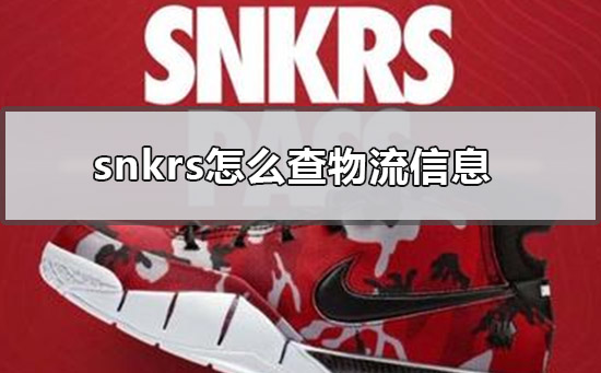 snkrs怎么查物流信息