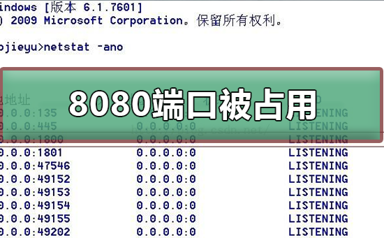 8080端口被占用