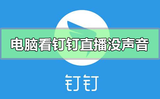 电脑观看钉钉直播没有声音怎么回事