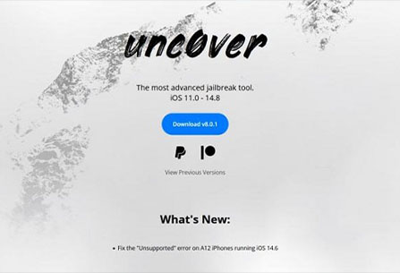 unc0ver发布8.0.1版本增加iOS/iPadOS 14.6~14.8越狱功能