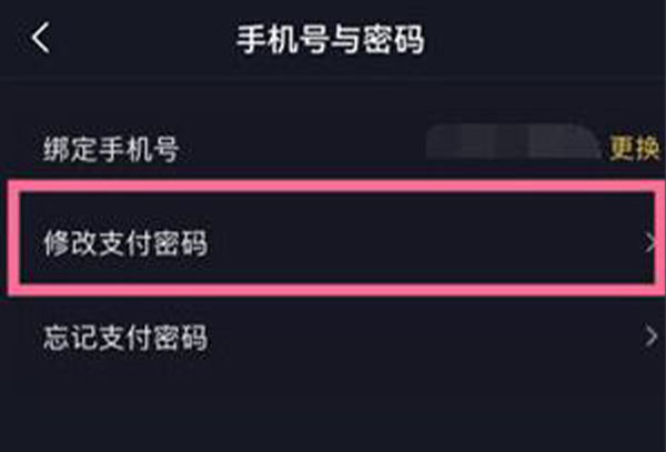 抖音修改支付密码教程