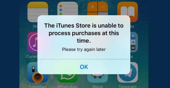 itunesstore目前无法处理您的购买解决方法